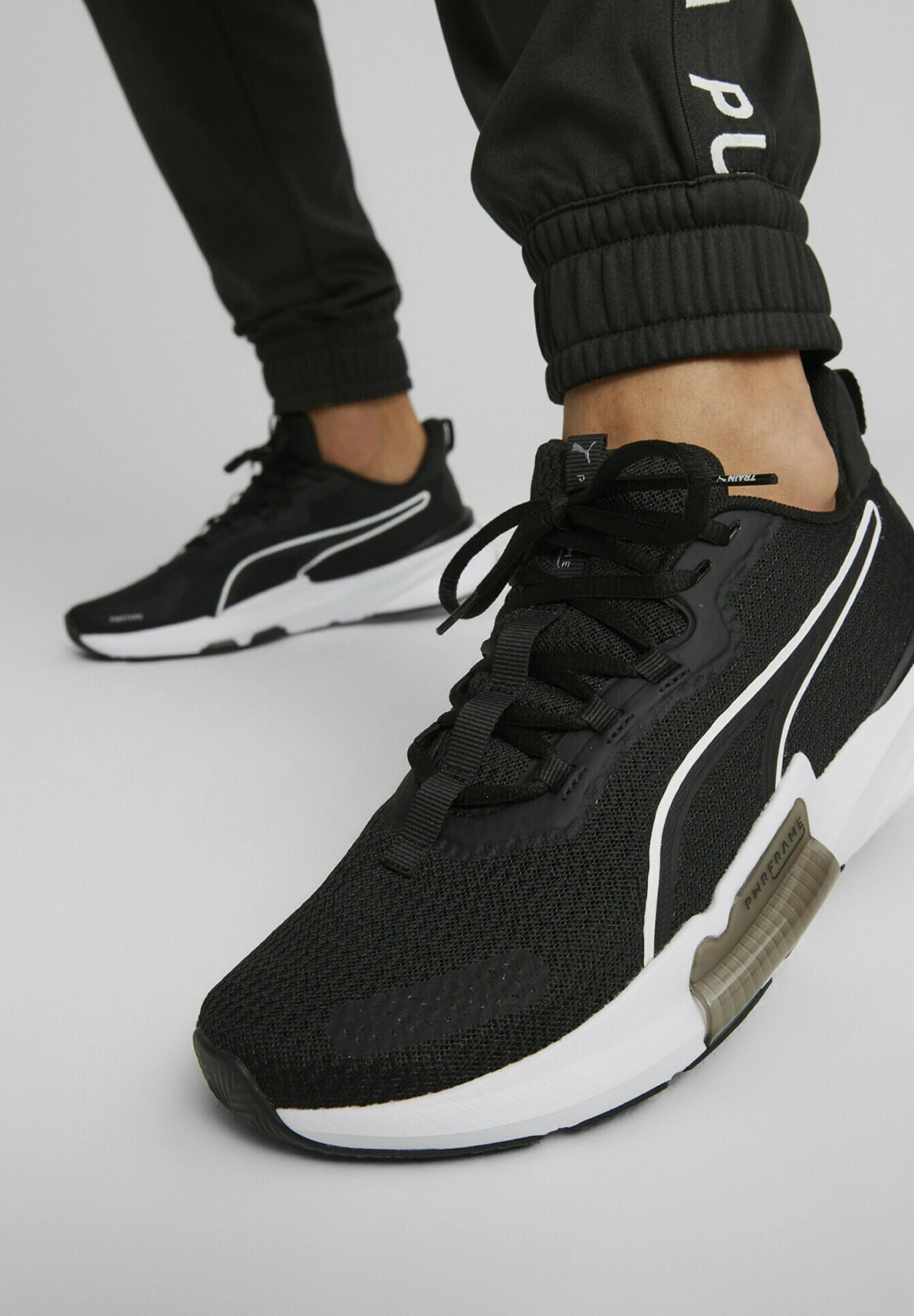 Puma Pwrframe Tr 2 - Training Shoe - Black White Silver 4 Puma Pwrframe Tr 2 - Training Shoe - Black White Silver - Image 2