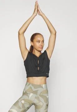 Puma Studio Yogini Lite Trend Tee - Sports T-Shirt -Fashion clothing 815c7ad7bd7f4435aeacf13fc7535516