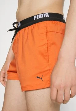 Puma Swim Men Logo Length Swim Shorts - Swimming Shorts - Chili Powder -Fashion clothing 818565929dcf4cda91c9767d2c18f974