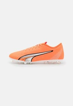 Puma Ultra Play Mg - Moulded Stud Football Boots - Ultra Orange/White