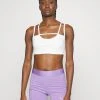 Puma Pamela Reif Strap Bra - Light Support Sports Bra - White -Fashion clothing 84910f85ff844de5aac0114fb1fcc93f