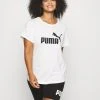 Puma Logo Tee Plus - Print T-Shirt - White -Fashion clothing 85551d4aa1f54c33b5e1987c9a4d51c7