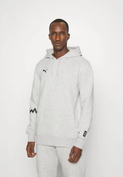 Puma Hoops Team Hoodie - Hoodie - Light Gray Heather