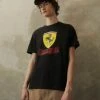 Puma Ferrari Race Big Shield Tee Heritage - Print T-Shirt - Black 1 Puma Ferrari Race Big Shield Tee Heritage - Print T-Shirt - Black -Fashion clothing 868b1002780e47f5b6fae89b0dd59f54