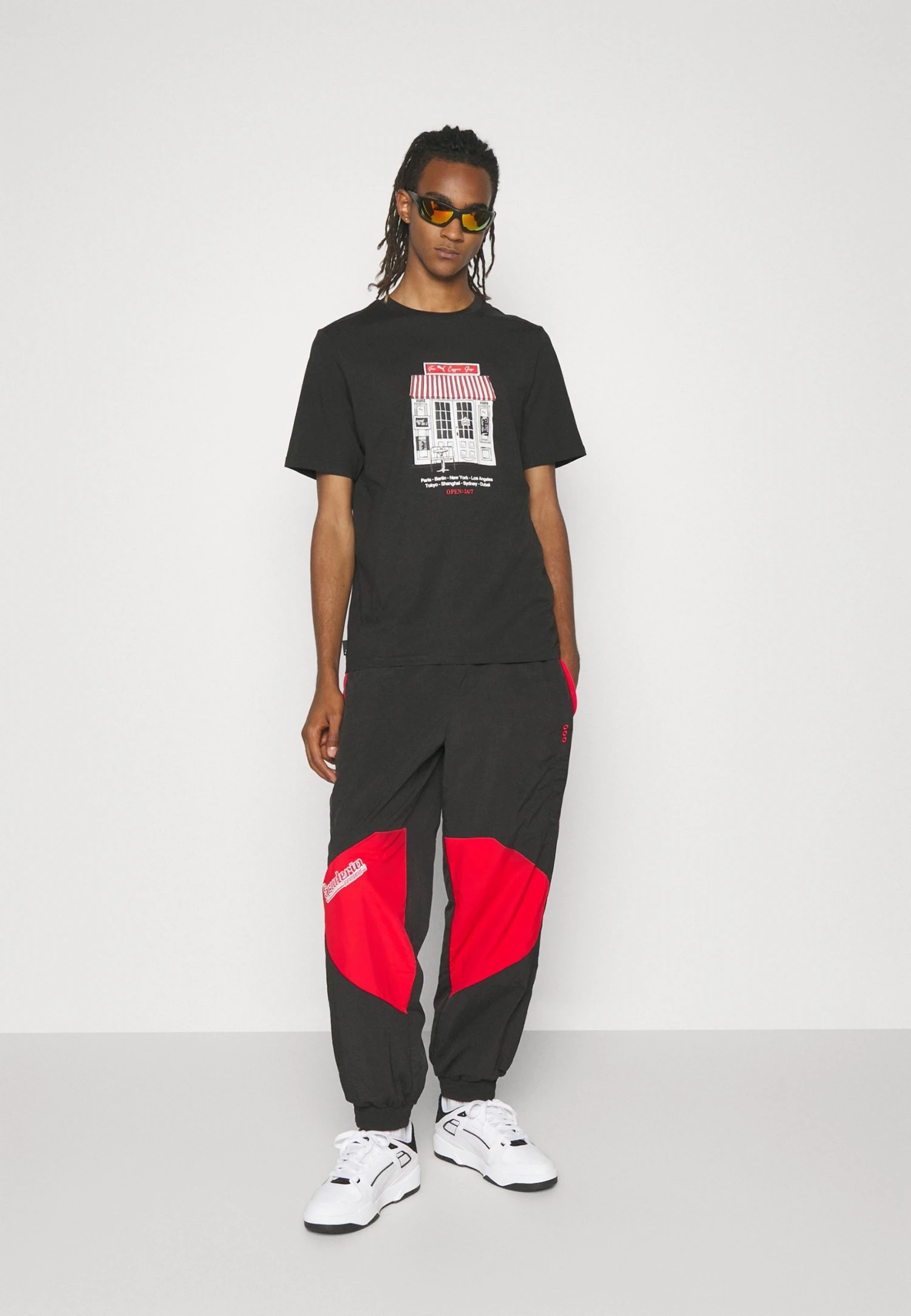 Puma Graphics Café Tee - Print T-Shirt - Black 7 Puma Graphics Café Tee - Print T-Shirt - Black - Image 5