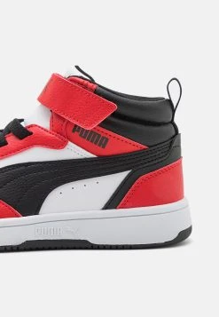 Puma Rebound V6 Mid Unisex - High-Top Trainers - White/Black/For All Time Red -Fashion clothing 87e8340fae034848a5a712a7e3c886cd