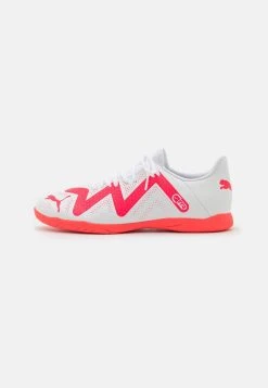 Puma Future Play It - Indoor Football Boots - White/Fire Orchid
