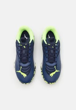 Puma Solarattack- Padel Shoes - Navy/Fast Yellow/White -Fashion clothing 8e8f2d569d2f4bb58dd758eaad76bc76