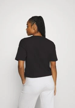 Ess Cropped Logo - Print T-Shirt - Puma Black -Fashion clothing 916e049ddc6b4a38b5e35a5c1a334ca9