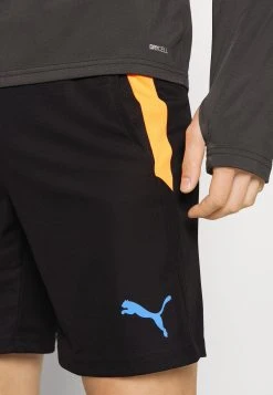 Puma Teamliga Open Pockets - Sports Shorts - Black/Blue Glimmer -Fashion clothing 921f30c3ec5d4ccfacf05cac9120969f