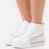 Puma Mayze Mid - High-Top Trainers - White/Peyote/Team Gold -Fashion clothing 934d60a44af6488ba5bf8799e175b37e