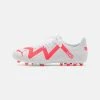 Puma Future Play Mg - Moulded Stud Football Boots - White/Fire Orchid -Fashion clothing 947b39ad4062448596475b8646e9bac1