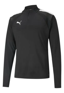 Puma Teamliga 1/4 Zip - Long Sleeved Top - Black-White -Fashion clothing 948815dfeb2e48639de3e090e7038313