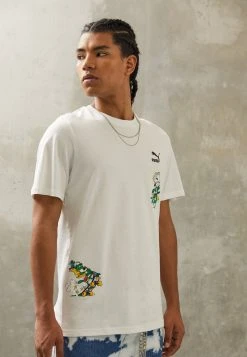 Puma Classics Super Graphic Tee - Print T-Shirt - White
