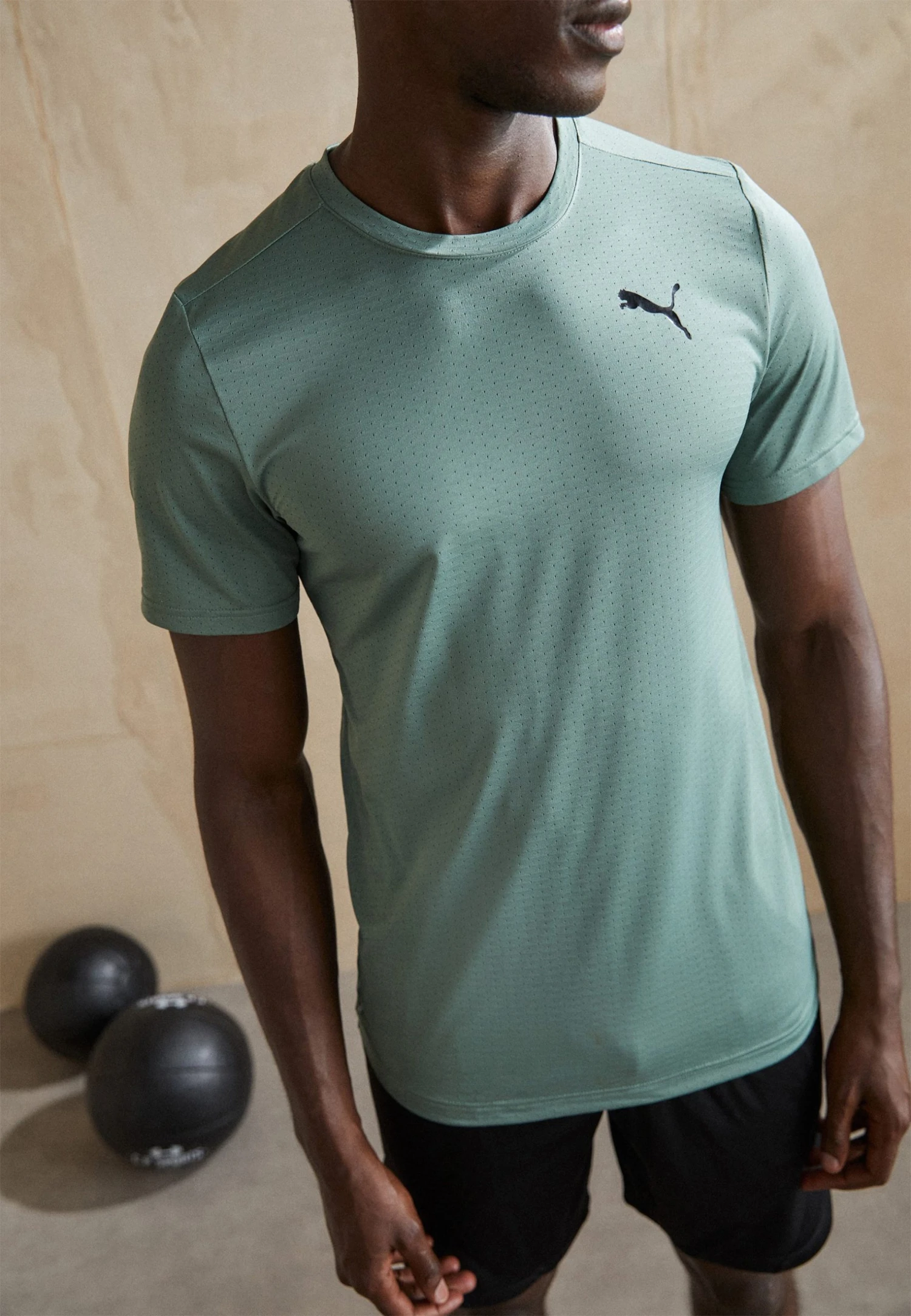 Puma Train Blaster Tee - Sports T-Shirt - Eucalyptus 5 Puma Train Blaster Tee - Sports T-Shirt - Eucalyptus - Image 3