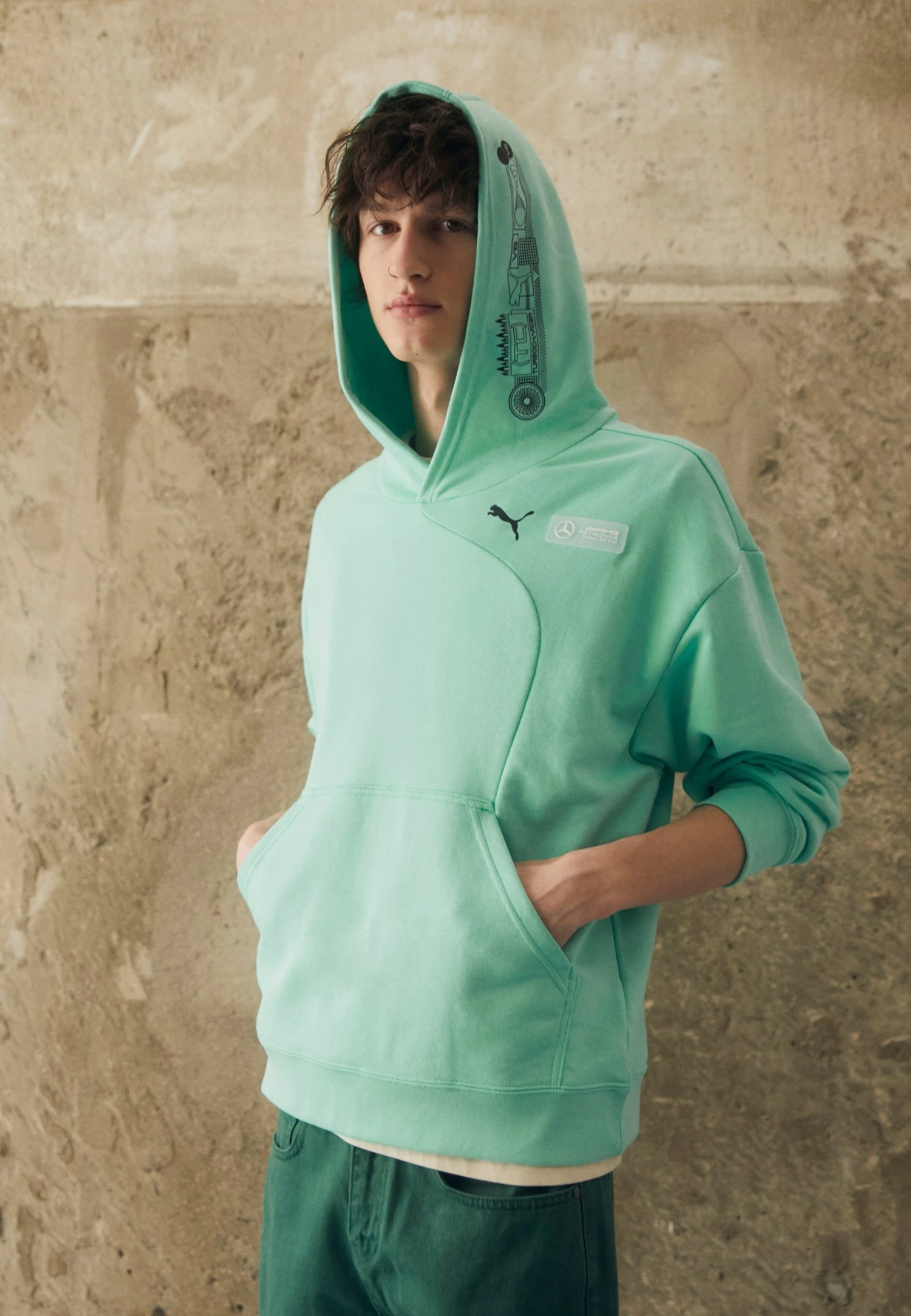 Puma Statement Hoodie - Sweatshirt - Mint 5 Puma Statement Hoodie - Sweatshirt - Mint - Image 3