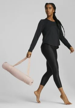 Puma Studio Waffle Long Sleeve - Long Sleeved Top - Black