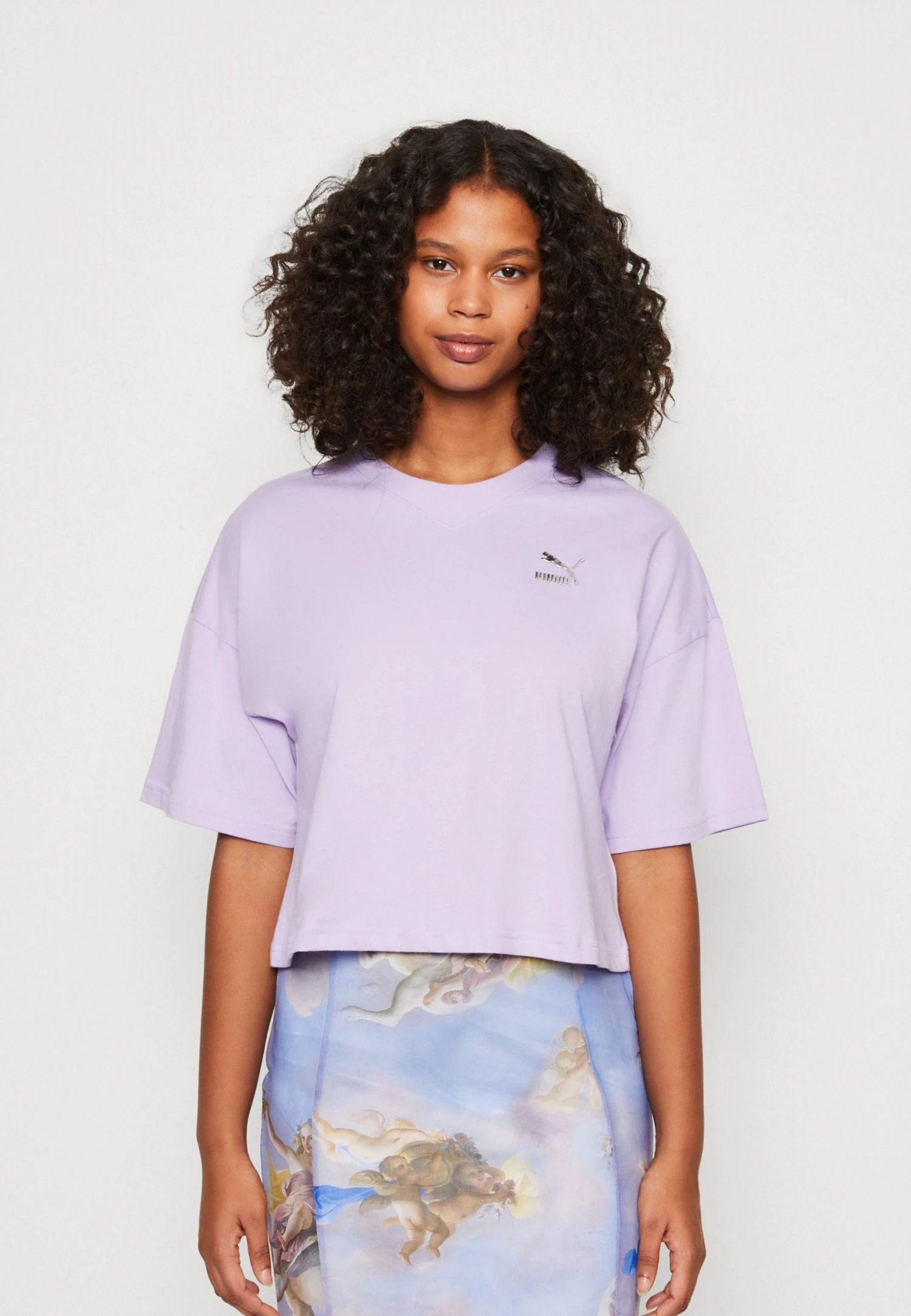 Puma Dare To Feelin Xtra Oversized Tee - Basic T-Shirt - Vivid Violet 3 Puma Dare To Feelin Xtra Oversized Tee - Basic T-Shirt - Vivid Violet