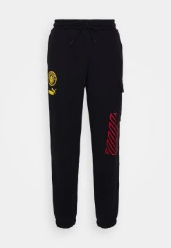 Puma Manchester City Ftblculture Cargo Pants - Club Wear - Black/Tango Red -Fashion clothing 9b170249aae346d6978d122c7a14ad69