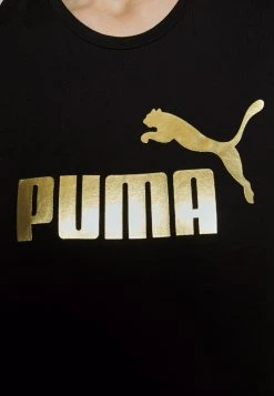 Puma Logo - Print T-Shirt - Black/Gold Foil -Fashion clothing 9cb5e07f419541af83b1e8991bdd863c