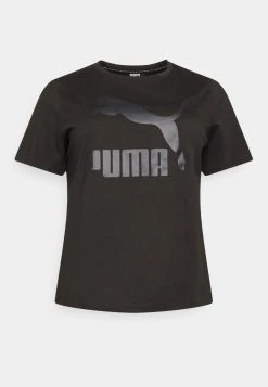 Puma Classics Logo Tee Plus - Print T-Shirt - Black
