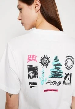 Puma Downtown Relaxed Graphic Tee - Print T-Shirt -Fashion clothing 9ed81490eb174256ba16fd86d4e61562