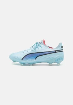 Puma King Ultimate Fg/Ag - Moulded Stud Football Boots - Silver Sky/Black/Fire Orchid