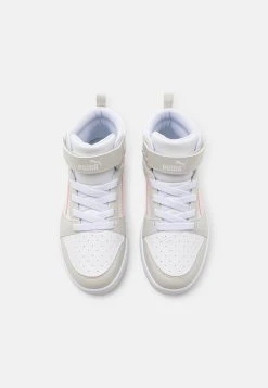 Puma Rebound V6 Mid Unisex - High-Top Trainers - White/Frosty Pink/Sedate Gray -Fashion clothing a044ef3dadae4ccd9faeefd94b1c59fd