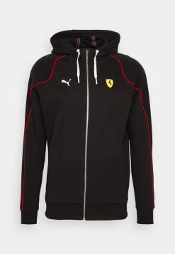 Puma Ferrari Race Hooded Jacket - Zip-Up Sweatshirt - Black 18 Puma Ferrari Race Hooded Jacket - Zip-Up Sweatshirt - Black -Fashion clothing a193729e9af34eb0a94ef48d38e7a17d