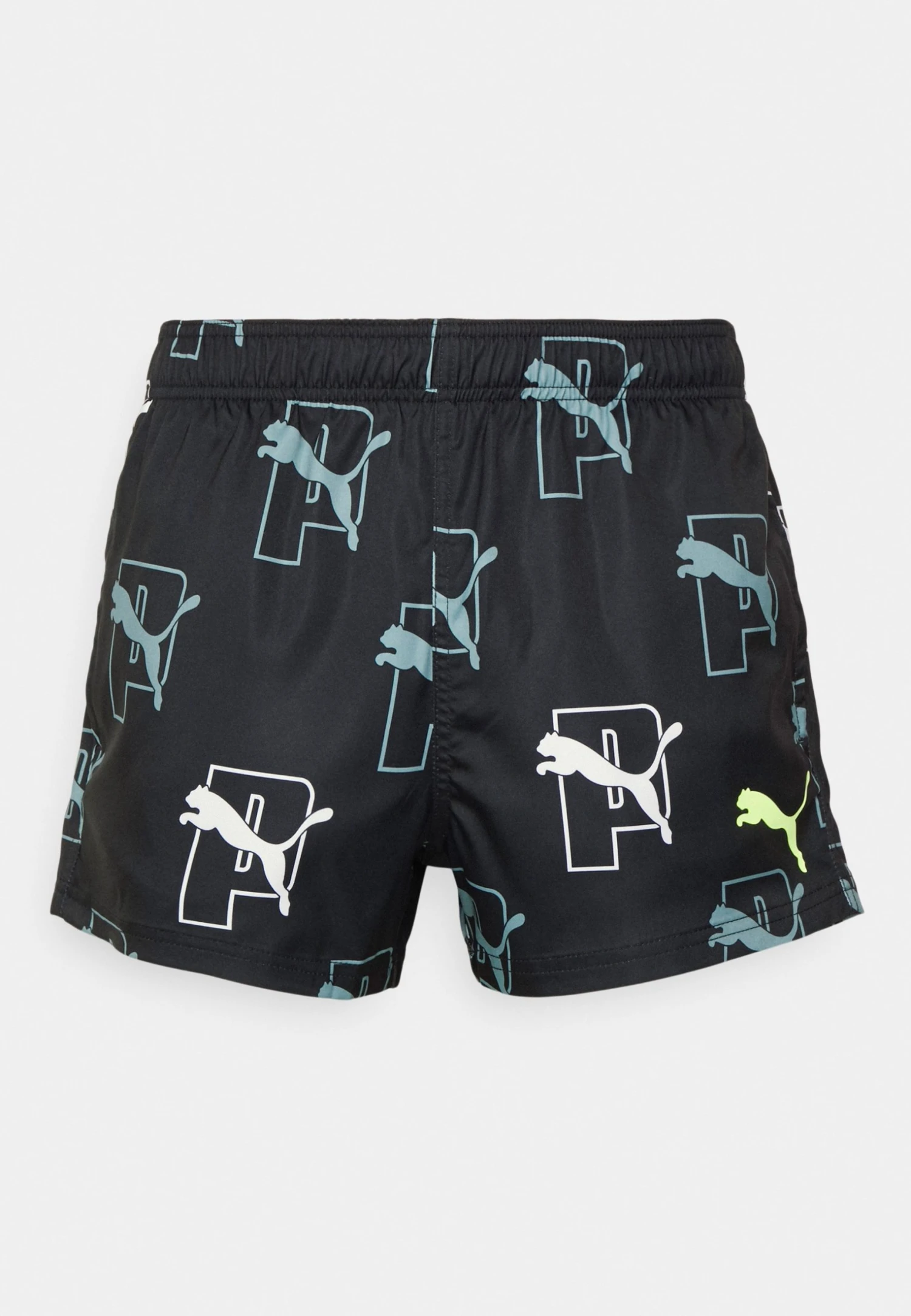 Puma Swim Men Print Cat Logo - Swimming Shorts - Black Combo 3 Puma Swim Men Print Cat Logo - Swimming Shorts - Black Combo