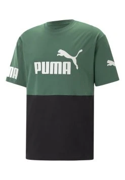 Puma Power Colorblock - Print T-Shirt - Vine 12 Puma Power Colorblock - Print T-Shirt - Vine -Fashion clothing a27dfa373dd74540bea3378c68fe833d