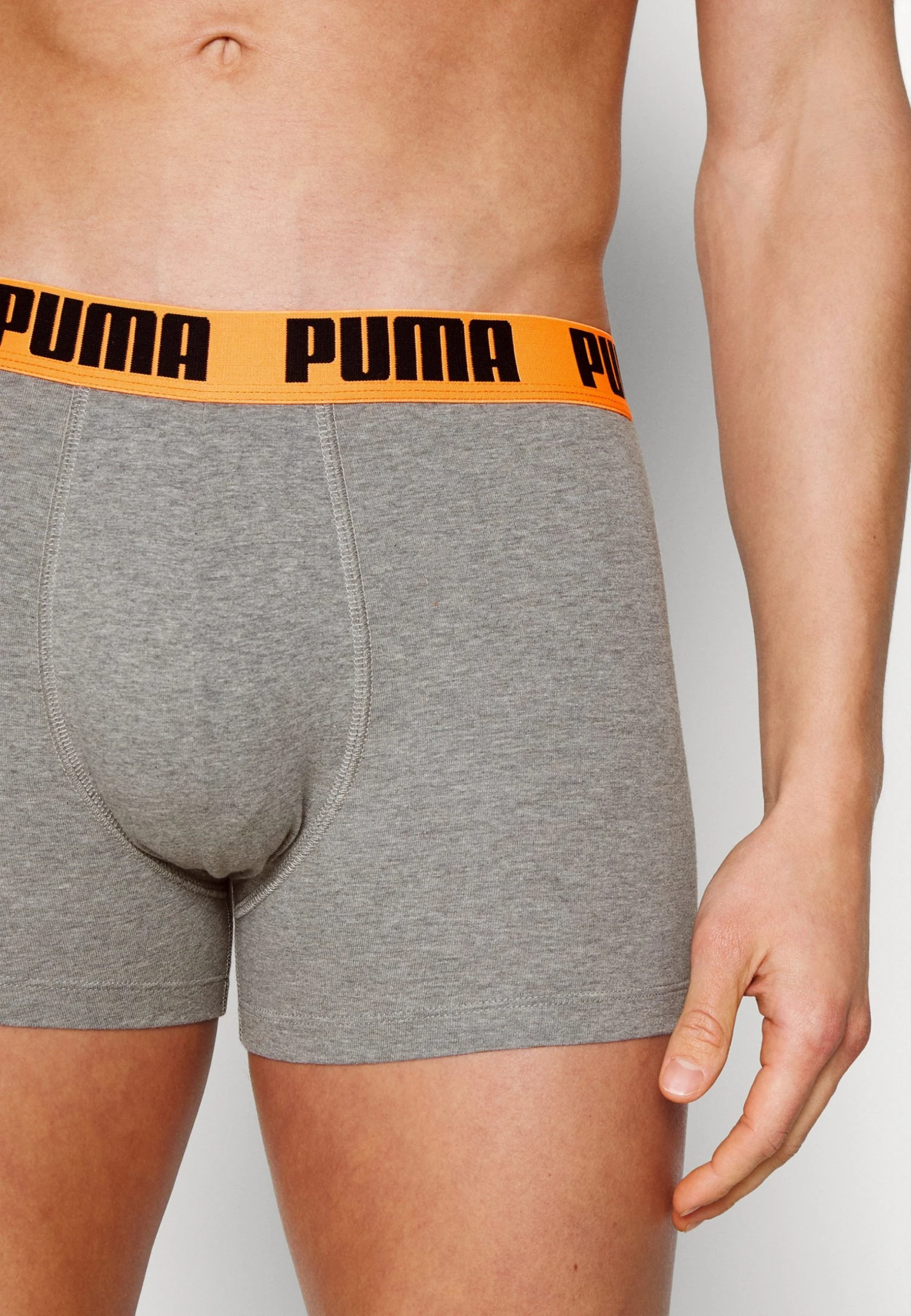 Puma Basic 2 Pack - Pants - Mid Grey/Ultra Orange 7 Puma Basic 2 Pack - Pants - Mid Grey/Ultra Orange - Image 5