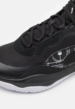 Puma Playmaker Pro Mid Courtside - Basketball Shoes - Black/White -Fashion clothing a3e25f7376d8491187cda2c831ac76fc