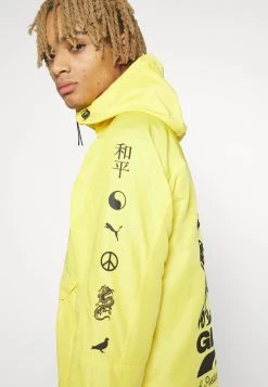 Puma Staple Anorak Jacket - Windbreaker - Sun Ray Yellow -Fashion clothing a43c4fba93754ac3909a802795b4a731