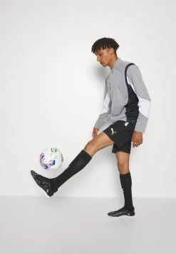 Puma King Pro 1/4 Zip - Long Sleeved Top - Concrete Gray/White -Fashion clothing a6838e74a1c44d35a3fe4d3317f571ed