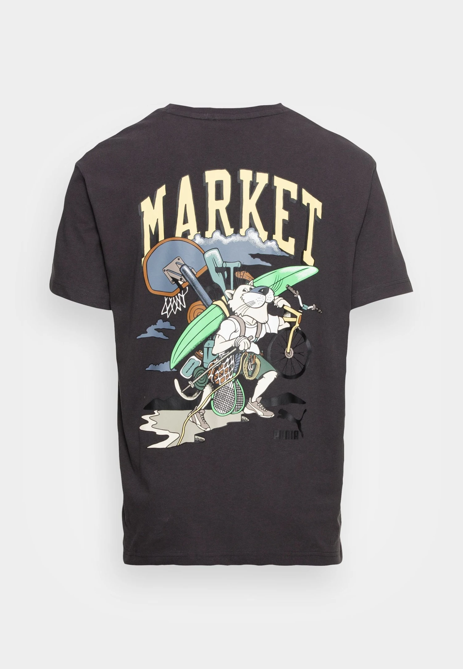 Puma Market Relaxed Tee Unisex - Print T-Shirt - Phantom Black 4 Puma Market Relaxed Tee Unisex - Print T-Shirt - Phantom Black - Image 2