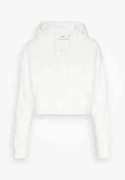 Puma Classics Cropped Tr - Hoodie - Off-White -Fashion clothing a89800a1277c49d1b9564f90c69931ea