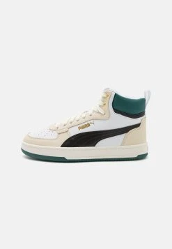 Puma Caven 2.0 Mid Jr Unisex - Trainers - White/Black/Alpine Snow/Malachite/Gold