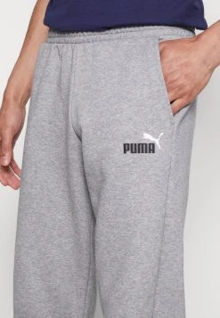 Puma Logo Pants - Tracksuit Bottoms - Medium Gray Heather -Fashion clothing aaa1f11e65694c65aa2fbf8c6e0862eb