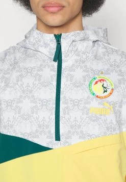 Puma Senegal Fsf Graphic Woven Hoody - Windbreaker - White/Mustard Seed -Fashion clothing ae2e04baccf4420aa9e10e6d83ccbce9