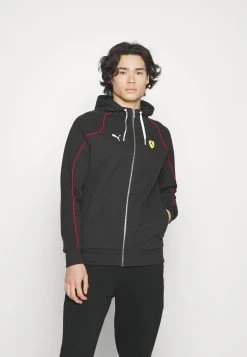Puma Ferrari Race Hooded Jacket - Zip-Up Sweatshirt - Black