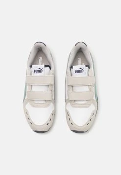 Puma Cabana Racer 20 Unisex - Trainers - White/Mineral Blue -Fashion clothing aed232dc320b4bb984b5f2f3e7d400d2