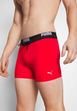 Puma Swim Men Logo Trunk - Swimming Trunks - Red -Fashion clothing b05c53f94013426c85dc8941a3e858d8