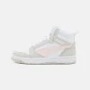 Puma Rebound V6 Mid Jr Unisex - High-Top Trainers - White/Frosty Pink/Sedate Gray -Fashion clothing b0cffe7e445a48cb8bdb36cd2e253625