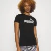 Ess Slim Logo - Print T-Shirt - Puma Black -Fashion clothing b37a030ad83643d8b65d27e03dd8bee5