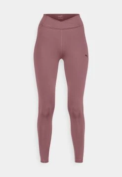 Puma Studio Yogini Cross Waist Full - Leggings - Dusty Plum -Fashion clothing b4e85564e71d43c88300d55305bbc85a