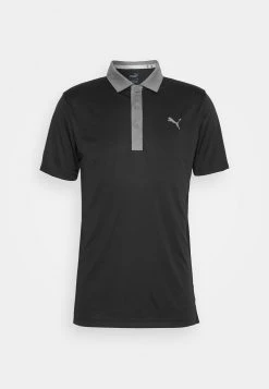 PUMA Golf Gamer - Polo Shirt - Black/Quiet Shade -Fashion clothing b5e61dcdf1544dc7a3a36e5de05554da