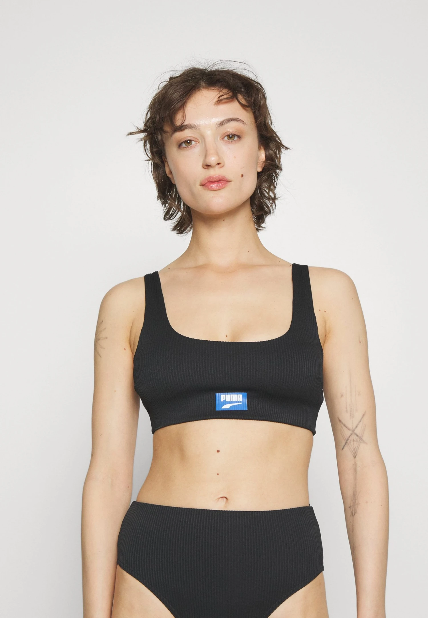 Puma Swim Women Scoop Neck - Bikini Top - Black Combo 3 Puma Swim Women Scoop Neck - Bikini Top - Black Combo