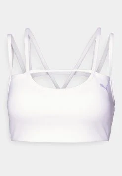 Puma Pamela Reif Strap Bra - Light Support Sports Bra - White -Fashion clothing b6b7adffaabe48349f685c8ca47f8b17