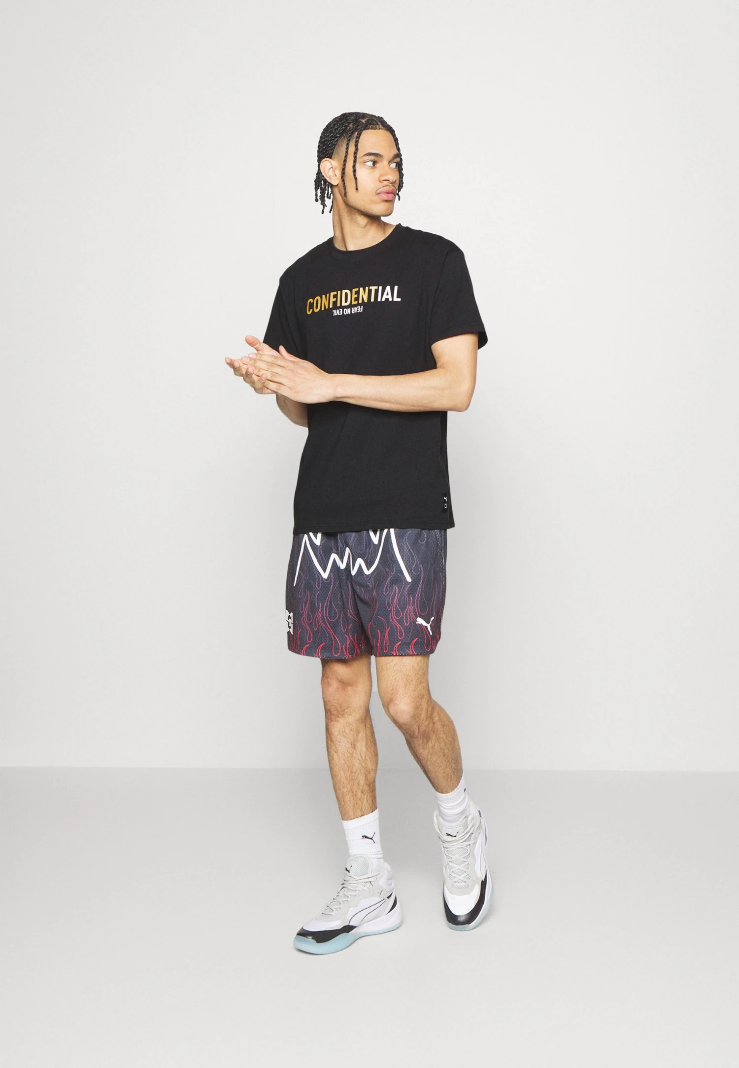 Puma X Mikey Confidential Tee - Print T-Shirt - Black 4 Puma X Mikey Confidential Tee - Print T-Shirt - Black - Image 2